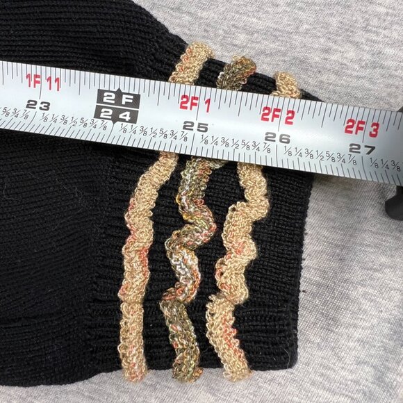 VTG Montechiaro Sweater Mens L Large 3D Knit Orange Textured Abstract Biggie 90s - Picture 8 of 11